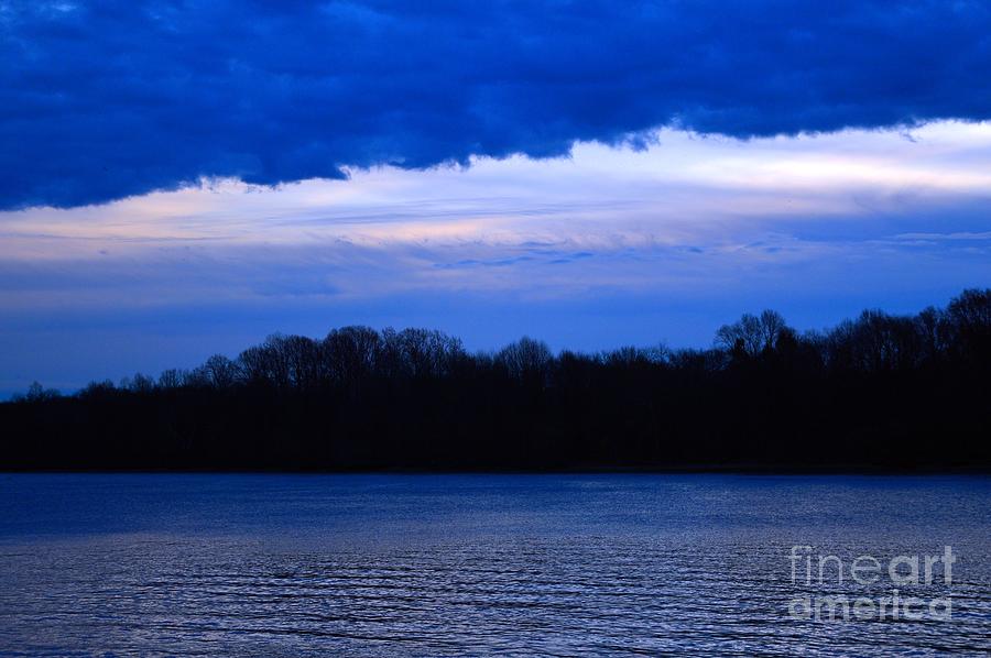 Abstract Photograph - Dawn at the Delaware River by Robyn King