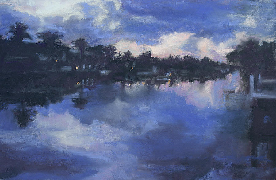 Dawn At The Dock Painting by Patricia Maguire