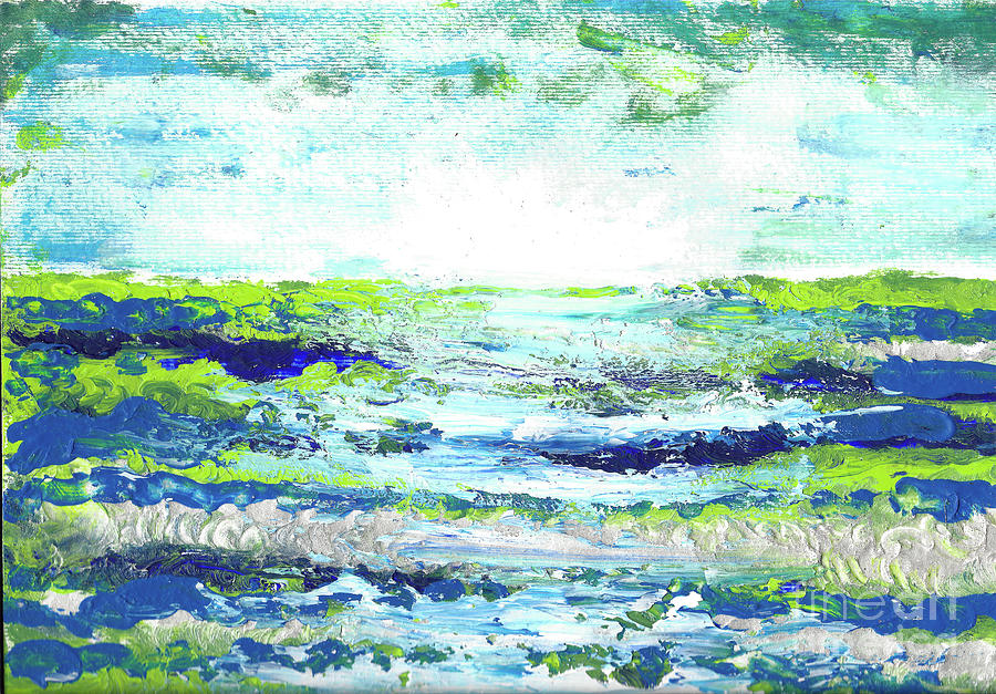 Dawn Beach Painting by Francelle Theriot