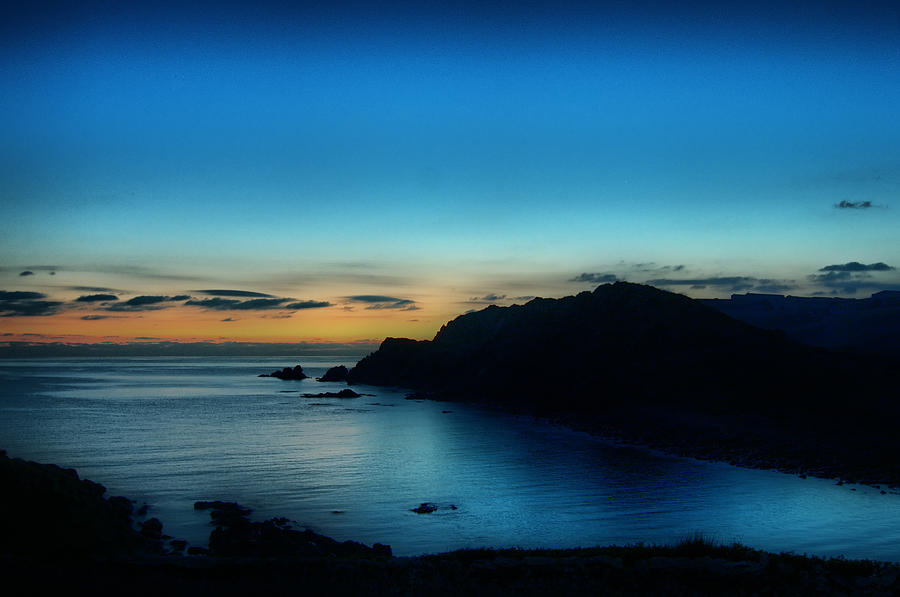 Nature Photograph - Dawn Blue In Mediterranean Island Of Minorca By Pedro Cardona by Pedro Cardona Llambias