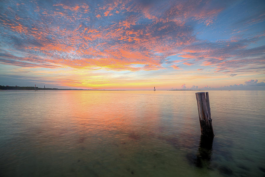 Dawn Breaks on Pensacola Bay Photograph by JC Findley