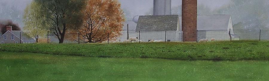 Sheep Painting - Dawn by Denny Bond