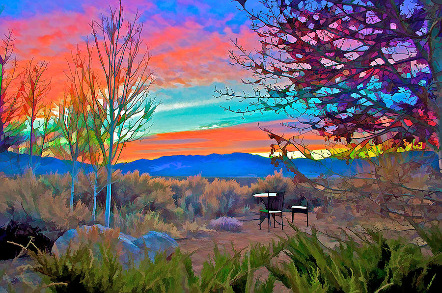 Dawn in El Prado  Digital Art by Charles Muhle