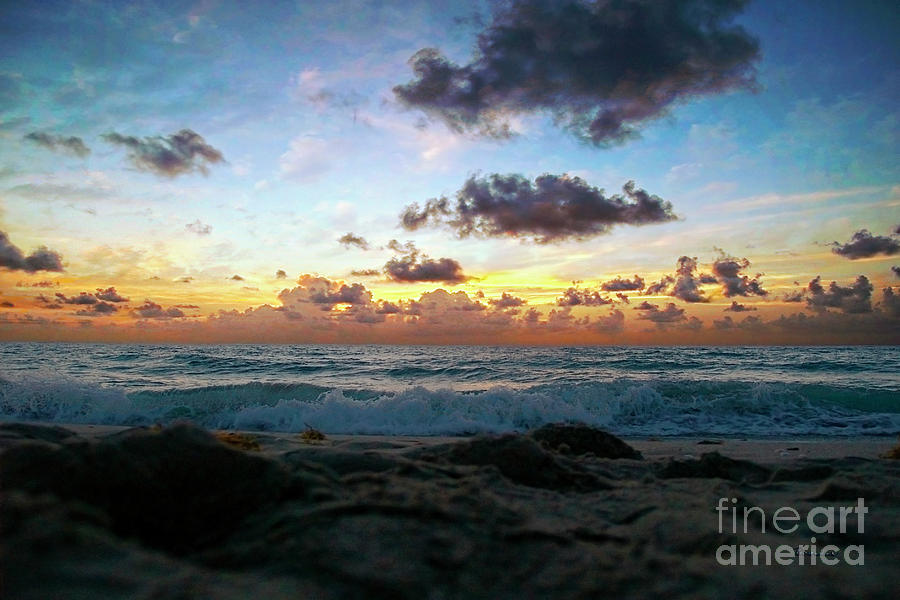 Dawn of a New Day Seascape Sunrise 141A Photograph by Ricardos Creations