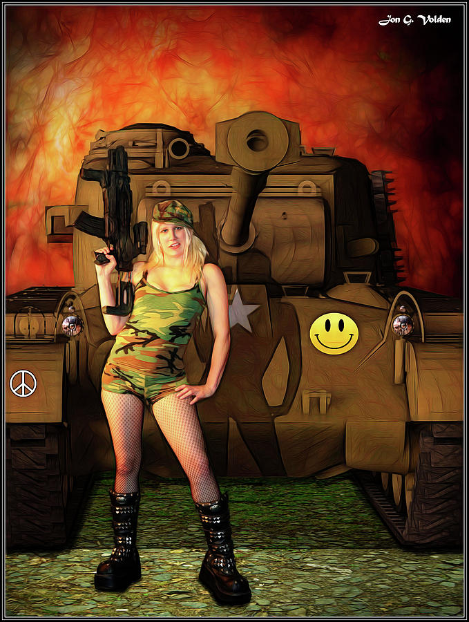 Dawn Of The Tank Girl Photograph by Jon Volden