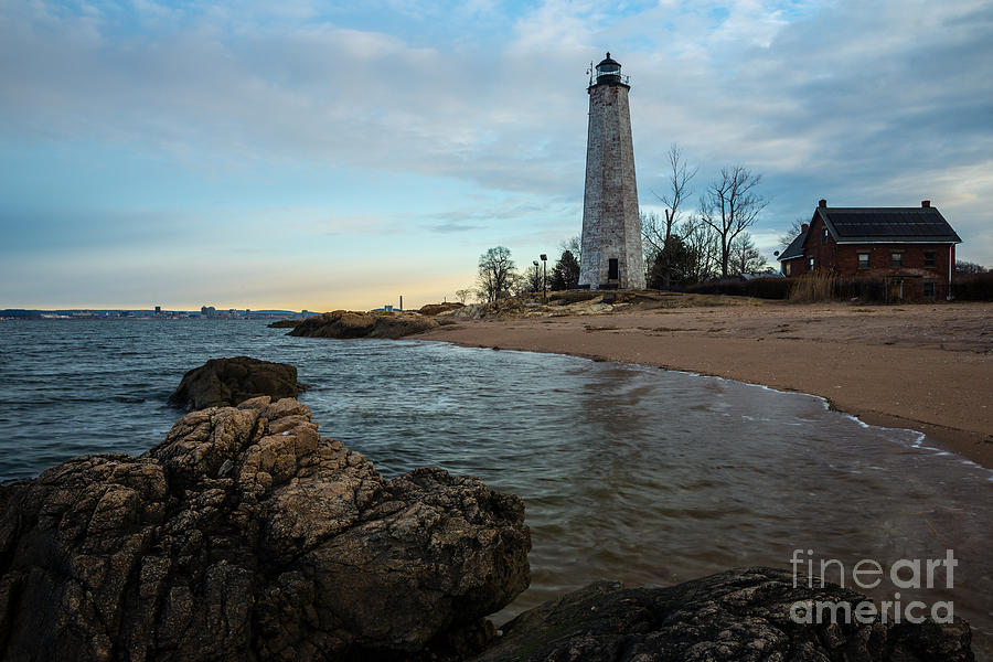 Dawn on Five Mile Point - New England Lighthouse Photograph by JG Coleman