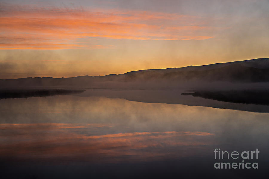 Dawn on Flat Creek Photograph by Sandra Bronstein
