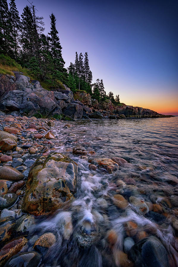 Acadia National Park Photograph - Dawn on Little Hunters Beach, Acadia by Rick Berk