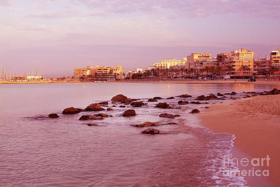 Dawn on Playa de Palma Photograph by Ingela Christina Rahm