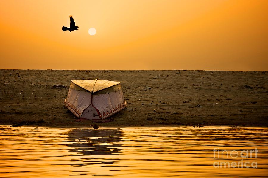 Dawn on the Ganga Photograph by Valerie Rosen