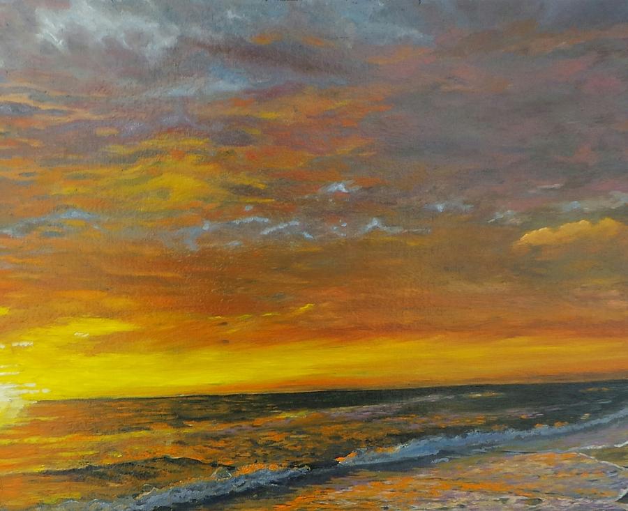 Dawn on the nor'eastern Painting by Myke Irving - Fine Art America