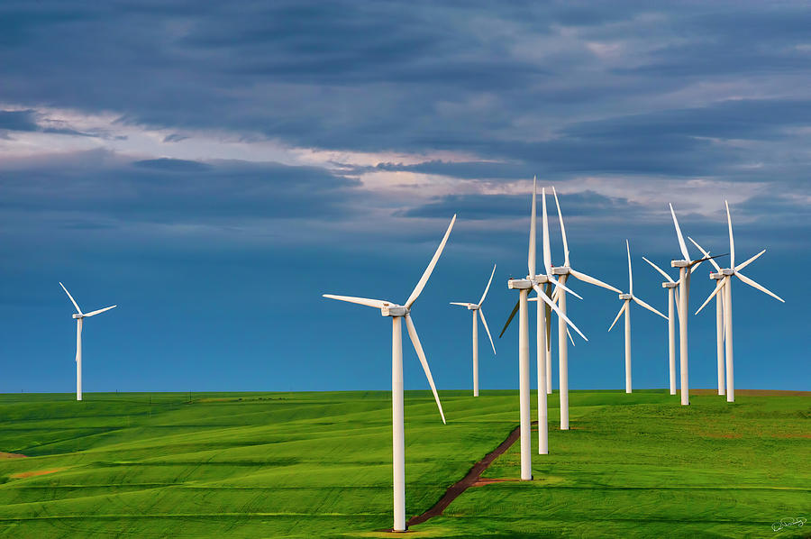 Dawn on The Windfarm by Dee Browning Dawn on The Windfarm by Dee Browning