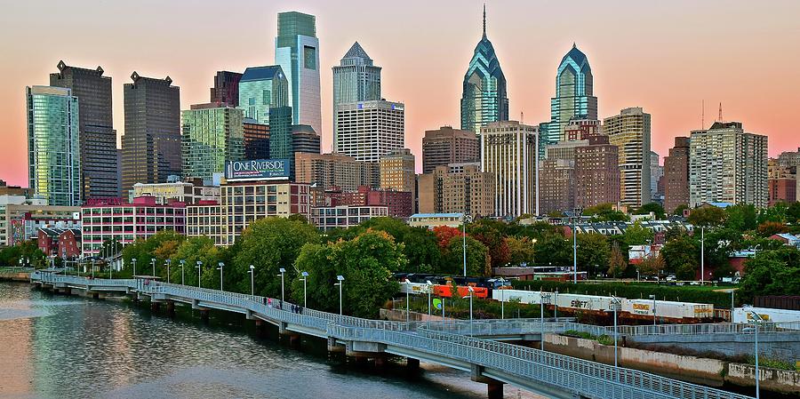 Dawn or Dusk in Philadelphia Photograph by Frozen in Time Fine Art Photography