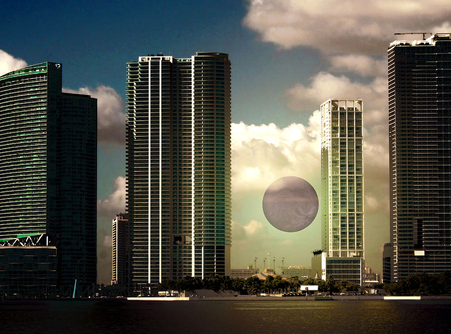Miami Digital Art - Dawn or Dusk by Juana Maria Garcia-Domenech