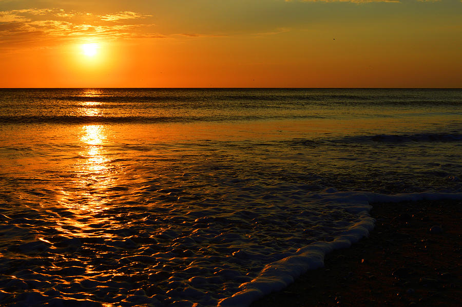 Dawn over the Atlantic Photograph by Dianne Cowen Cape Cod Photography