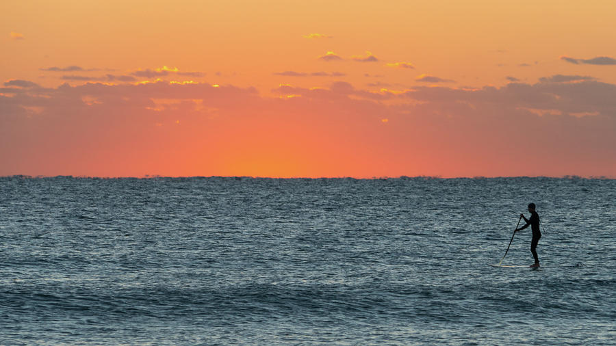 Dawn Paddleboarder Delray Beach Florida Photograph by Lawrence S Richardson Jr
