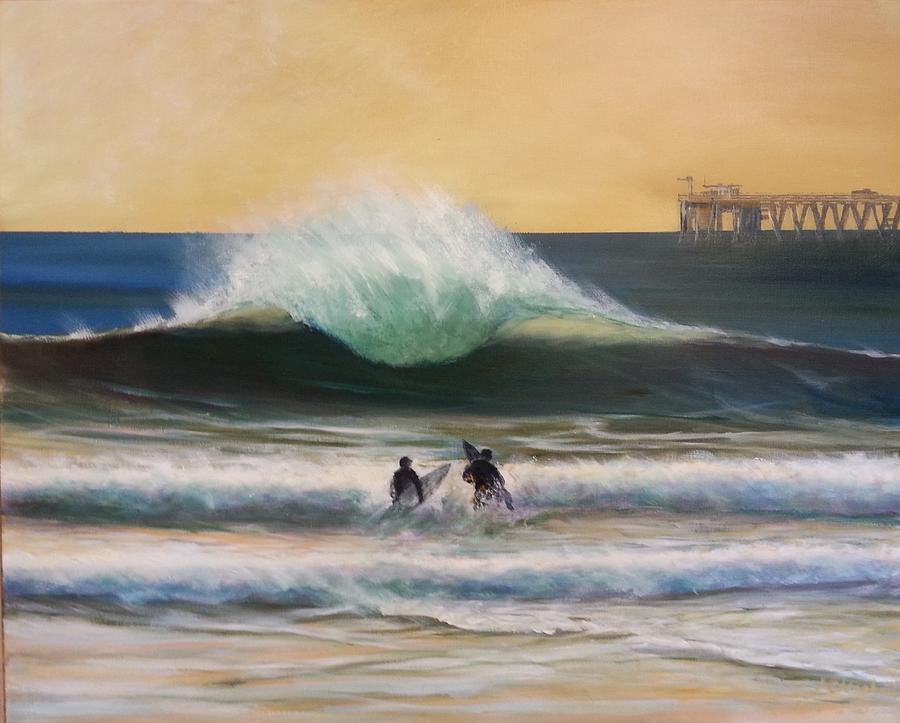 Dawn Patrol Haskells Painting by Jeffrey Campbell
