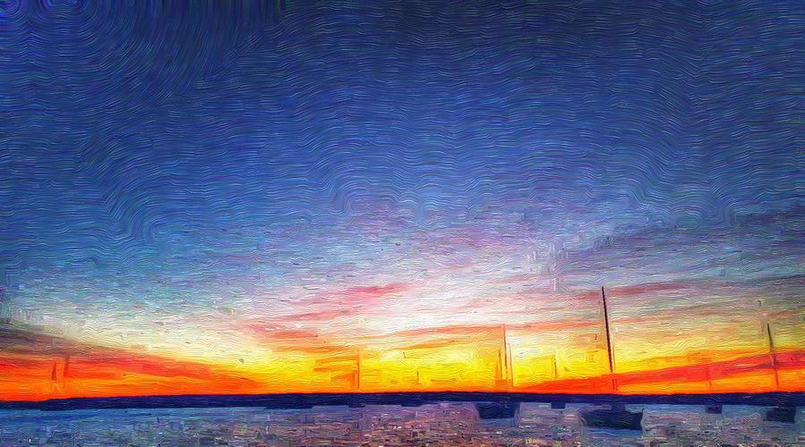 Dawn Strikes Vineyard Haven Harbor 3-1-16-2 Photograph by Jeffrey Canha