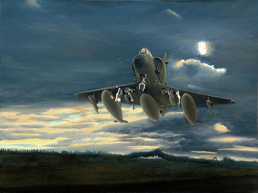 Skyhawk Painting - Dawn Takeoff by Don Wilkie