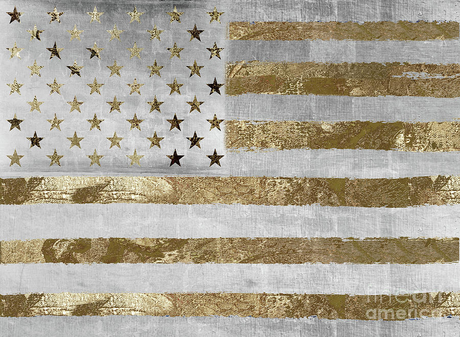 American Flag Painting - Dawns Early Light II by Mindy Sommers