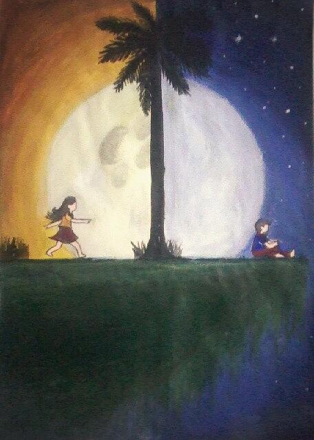 Day And Night I Think About You Painting By Hiranya Gogoi