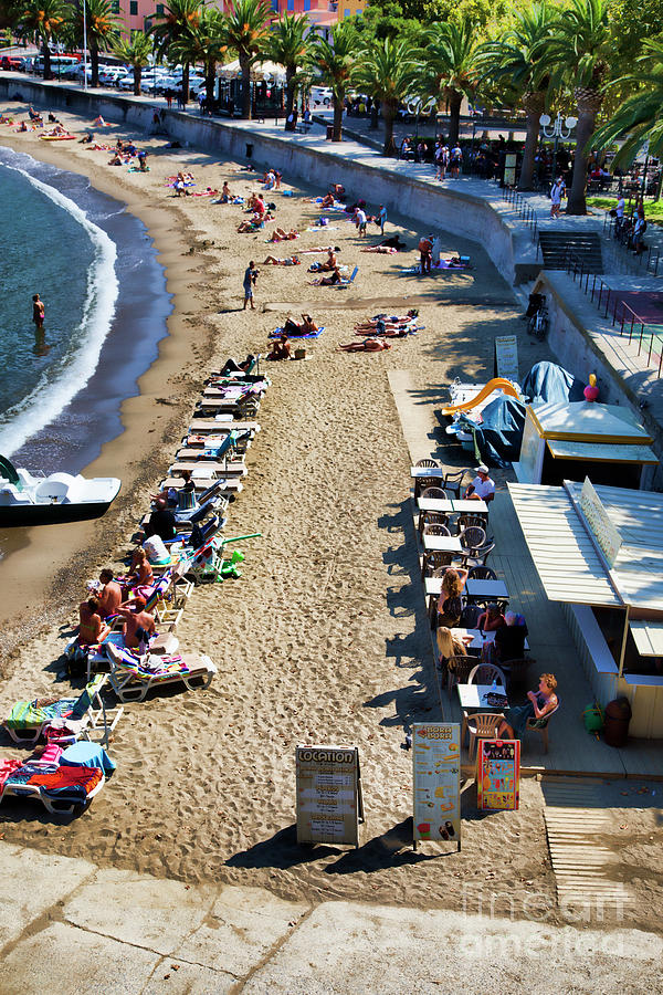 Day at Beach Collioure France  Photograph by Chuck Kuhn