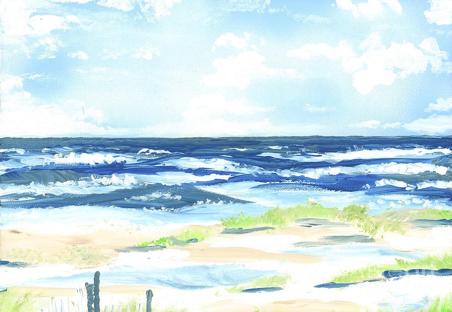 Day At The Beach Painting by Patrick Grills