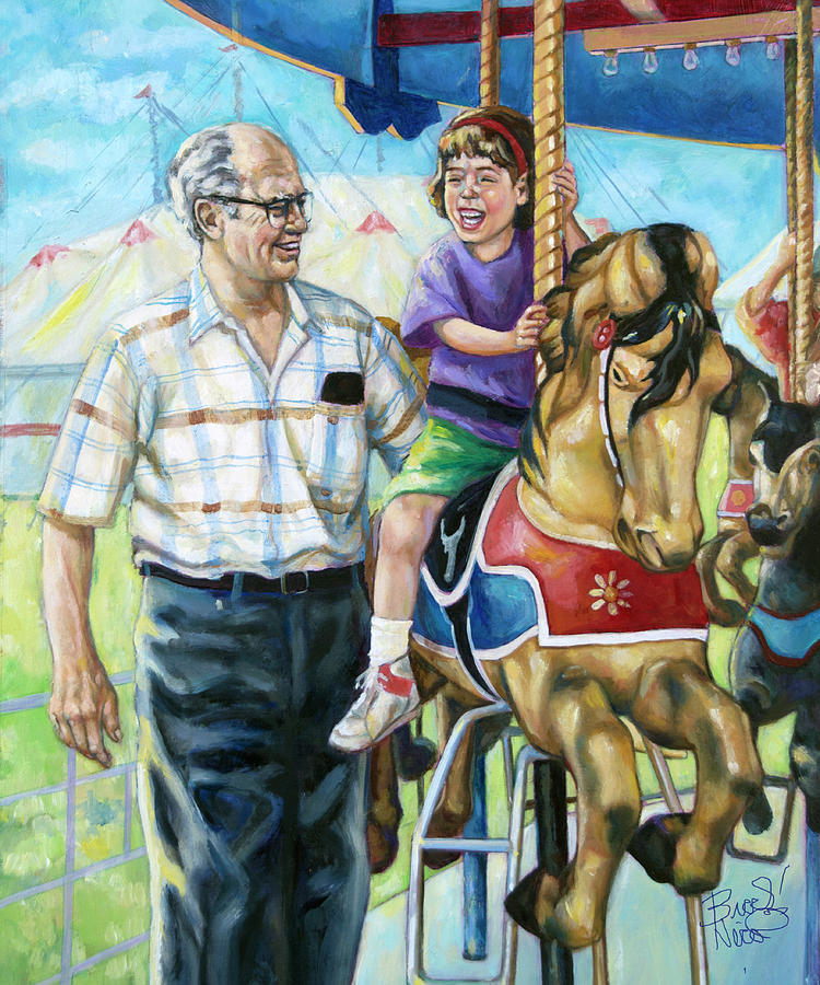 Day At The Fair Painting by Brock Nicol - Fine Art America