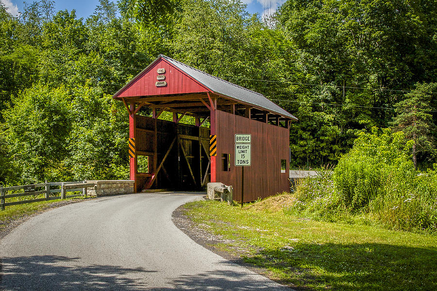 Day Covered Bridge Photograph by Jack R Perry