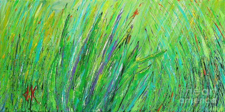 Landscape Painting - Day Dreaming in the Grass by David Keenan