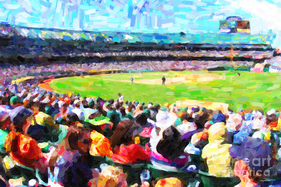 Baseball Photograph - Day Game At The Old Ballpark by Wingsdomain Art and Photography