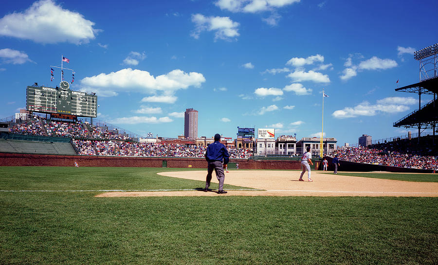 Day Game at Wrigley 1990s #2 Photograph by Mountain Dreams