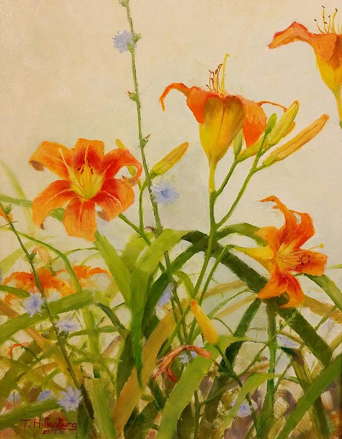 Day Lilies Painting by Tricia Hillenburg - Fine Art America