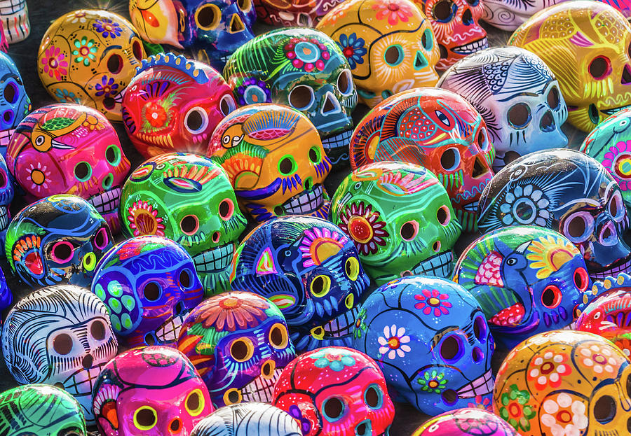 Day of the Dead Skulls Photograph by David A Litman