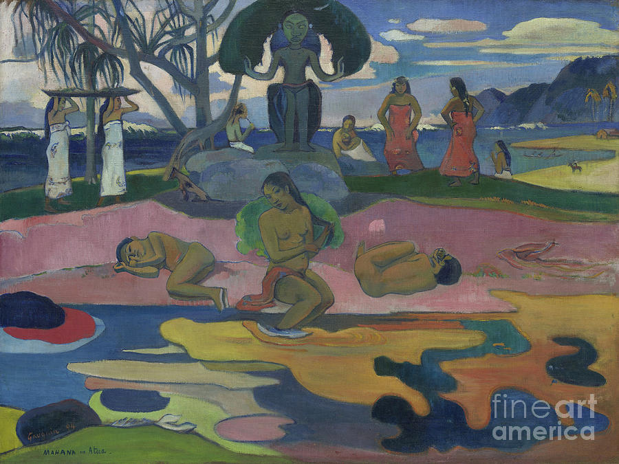 Paul Gauguin Painting - Day of the God by Paul Gauguin