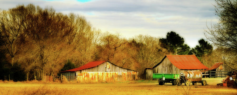 Day On The Farm - Rural Landscape Photograph by Barry Jones