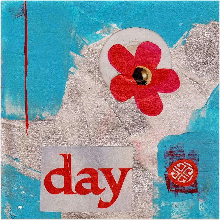 Collage Painting - Day by Patricia Cleasby