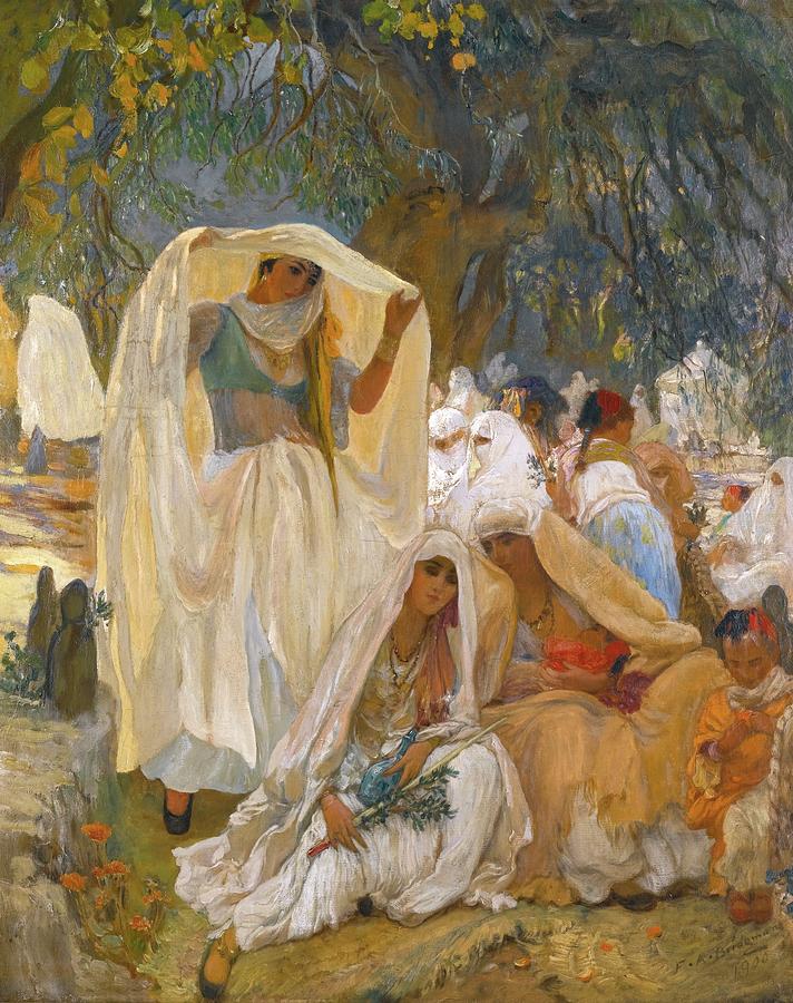 DAY TO Blidah PROPHET Painting by Frederick Arthur