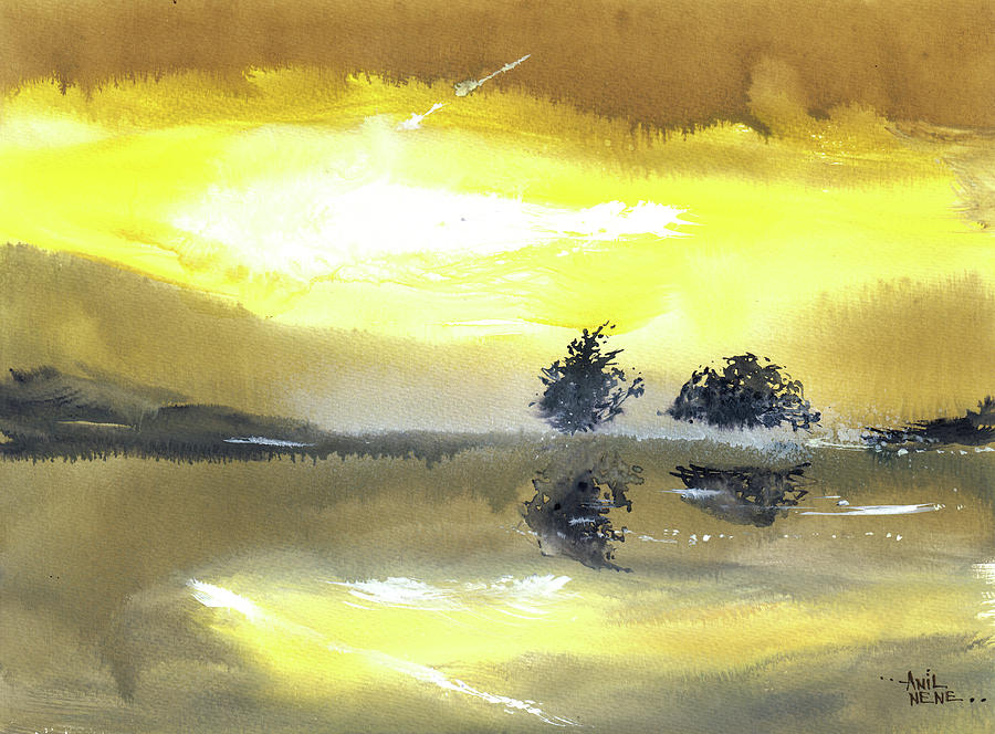 Daybreak 5 Painting by Anil Nene