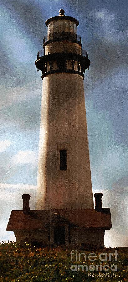 Daybreak at Pigeon Point Painting by RC DeWinter