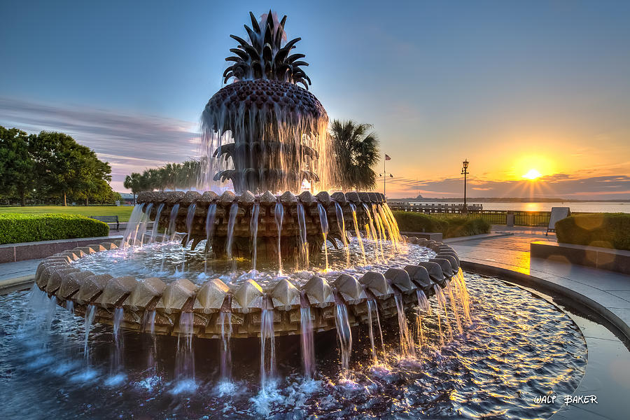 Charleston Photograph - Daybreak in Charleston by Walt  Baker