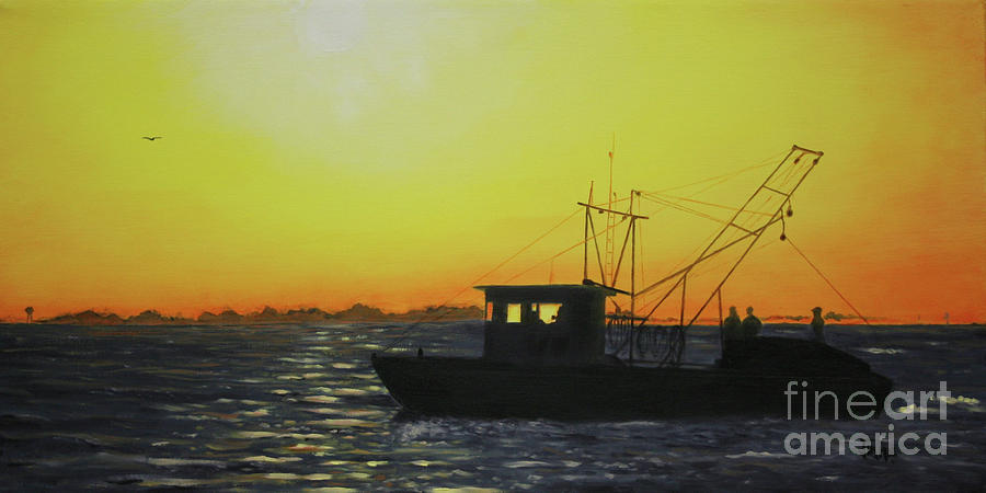 Daybreak On The Bay Painting by Jimmie Bartlett