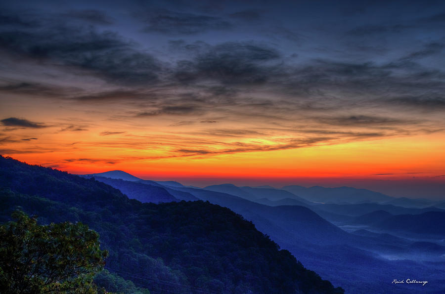 Daybreak Pretty Place Chapel Greenville South Carolina Great Smoky Mountains Art Photograph by Reid Callaway