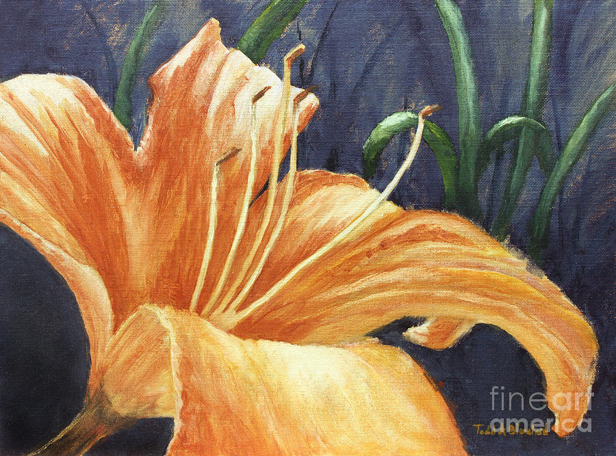 Daylily Painting by Todd Blanchard