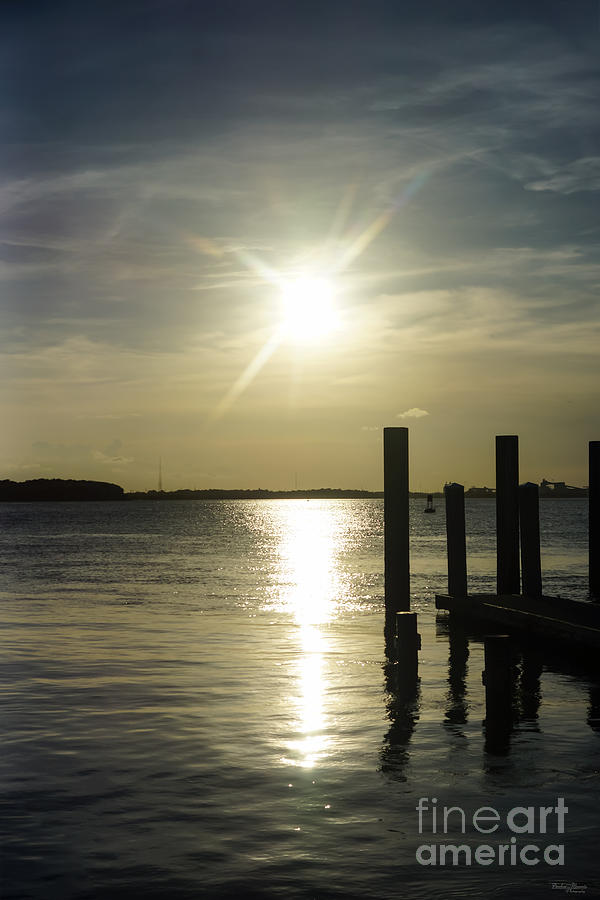 Sunset Photograph - Days End at Cooper River by Jennifer White
