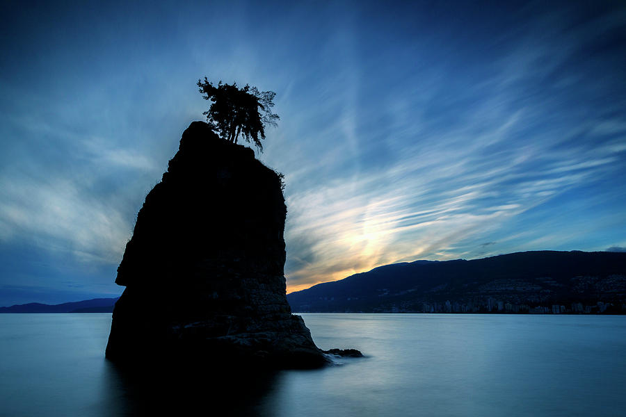 Days End at Siwash Rock Photograph by Stephen Stookey
