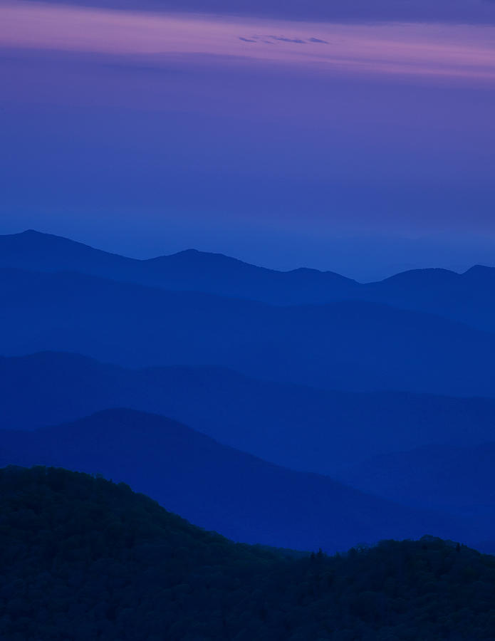 Days End at the Blue Ridge Photograph by Andrew Soundarajan