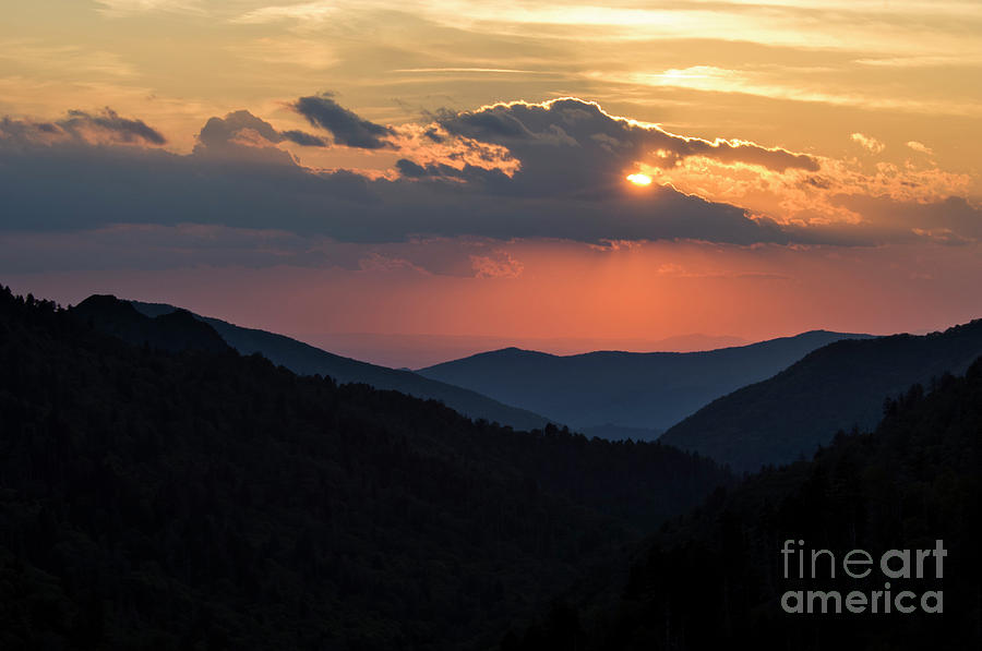 Days End in the Smokies - D009928 Photograph by Daniel Dempster