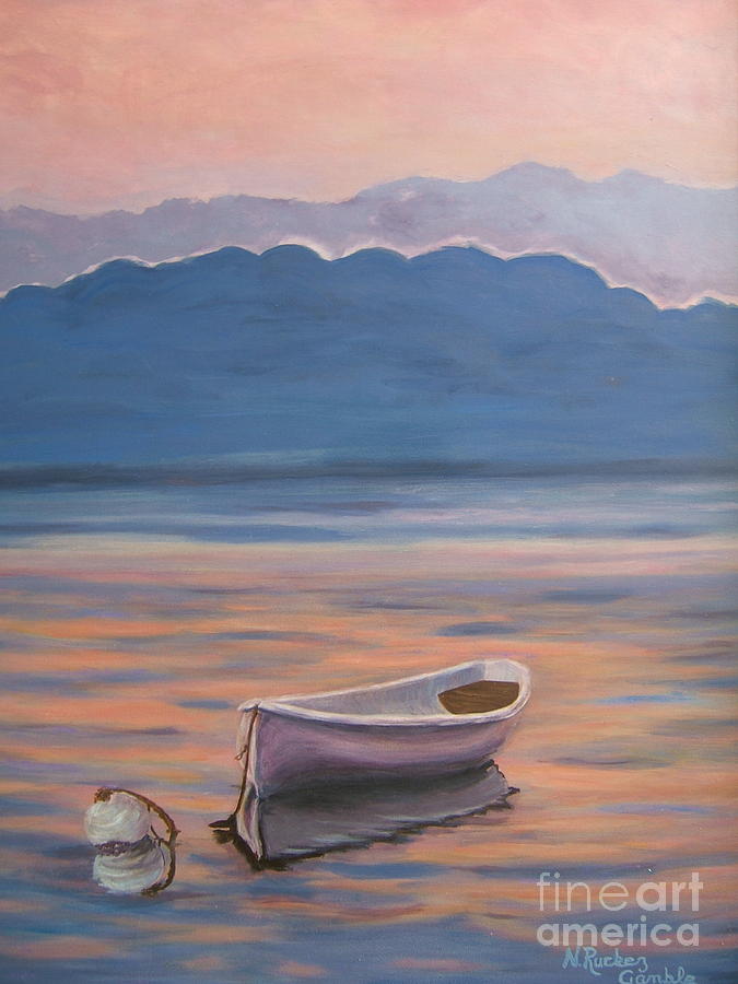 Days End Painting by Nancy Rucker