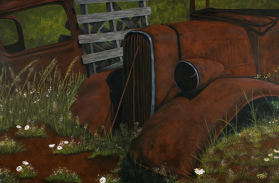 Unique Painting - Days Gone By by Deborah Collier